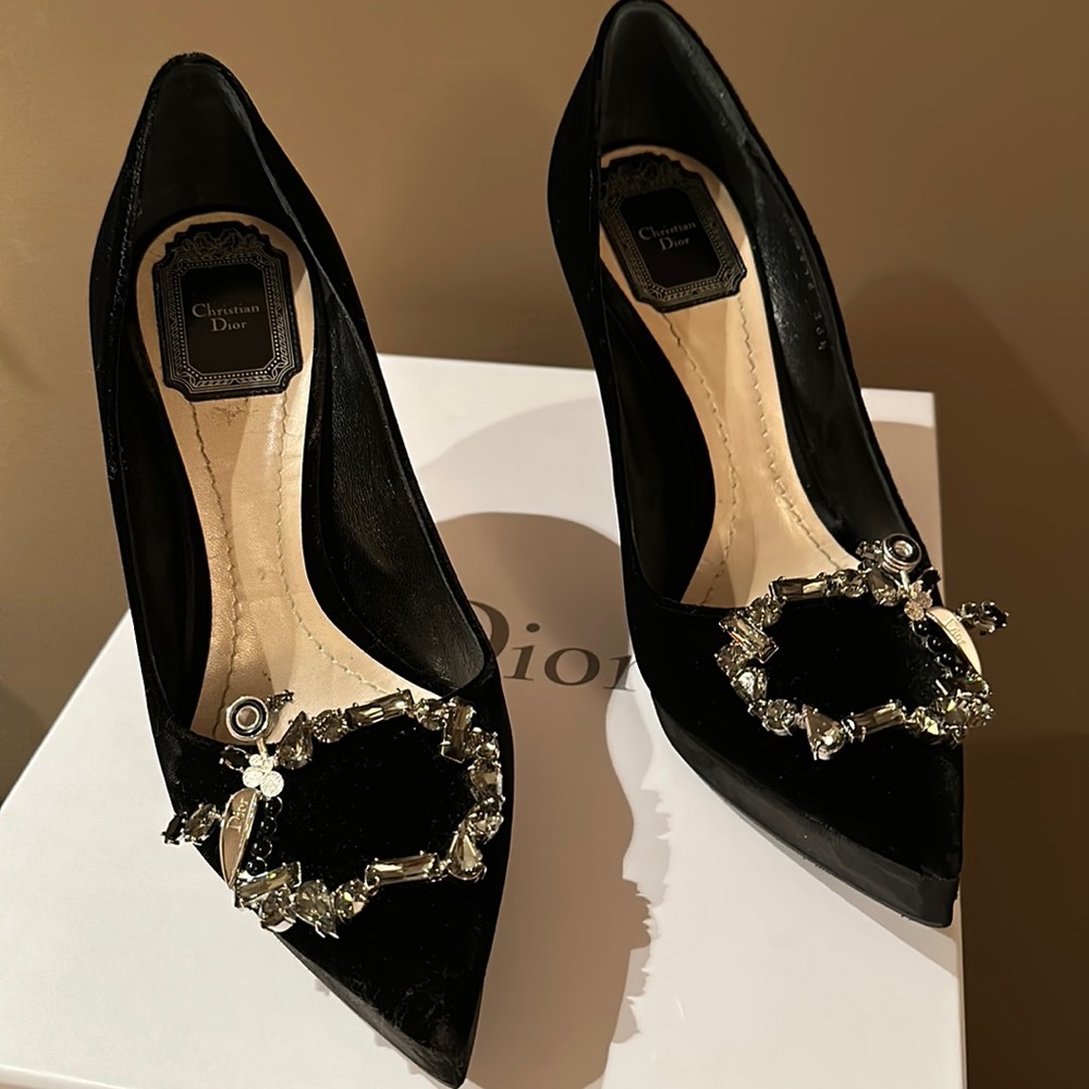 Dior Velvet Evening Pumps